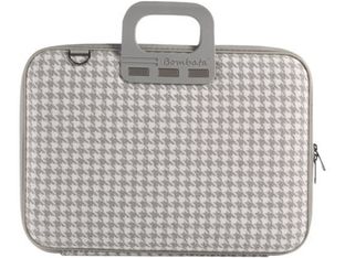 Bombata Pied de poule - Sacoche pour ordinateur portable 15" - gris clair