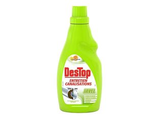 Destop Entretien Canalisations 4 en 1 - Produit de débouchage - 750 ml - citron/pamplemousse