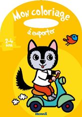 Mon coloriage à emporter (2-4 ans) : Loup