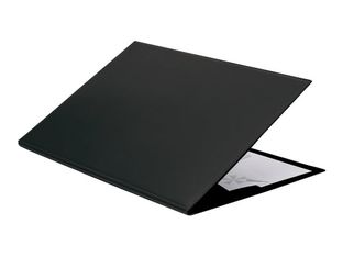 L'Agenda Moderne Satiny - Sous-main à rabat - 56 x 38 cm - noir - Quo Vadis