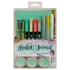 Sakura set bullet journal naranja intenso