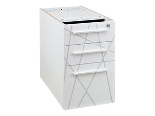 Caisson bout de bureau Sunday - L42XH71xP60 cm - blanc graphic