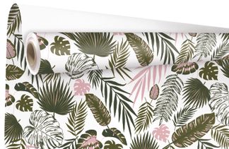 Créastyl - Papier cadeau kraft - 69 cm x 50 m - 60 g/m² - tropical