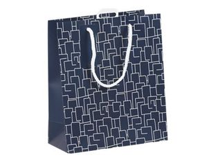 Clairefontaine - Sac cadeau - men in blue - 21,5 cm x 10,2 cm x 25,3 cm