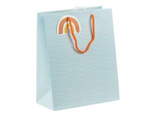 Clairefontaine - Sac cadeau - welcome bleu clair - 26,5 cm x 14 cm x 33 cm