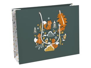 Clairefontaine - Sac cadeau - fox multicolore - 37,3 cm x 11,8 cm x 27,5 cm