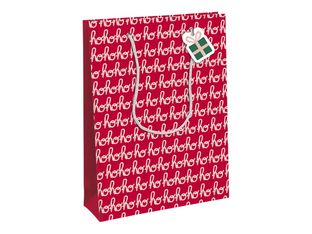 Clairefontaine - Sac cadeau - ho ho ho rouge - 26,5 cm x 14 cm x 33 cm