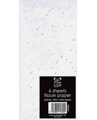 Clairefontaine - 6 feuilles de papier de soie - 50 x 70 cm - blanc