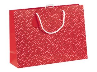 Clairefontaine - Sac cadeau - romance rouge - 37,3 cm x 11,8 cm x 27,5 cm