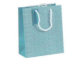 Clairefontaine - Sac cadeau - rosalie bleu - 21,5 cm x 10,2 cm x 25,3 cm