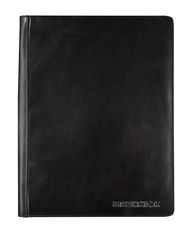 Maverick All Black - Conférencier A4 zippé avec bloc notes - noir