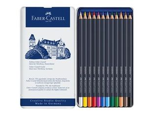 Faber-Castell Goldfaber - 12 Crayons de couleur - couleurs assorties