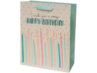 Legami - Sac cadeau - 11,5 cm x 26,5 cm x 32,5 cm - joyeux anniversaire
