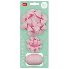 Legami - Pack de 2 nœuds et 1 ruban d'emballage - rose
