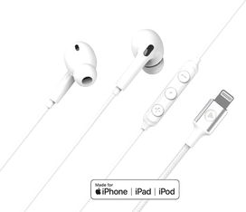 Force Play - Kit main libre - écouteur filaire - blanc