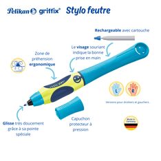 Pelikan – Stylo encre Griffix Lovely Pink - pour gaucher