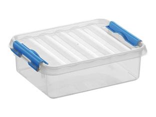 Sunware Q-line - Boîte d'archive - 1 litre - bleu/transparent