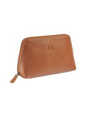 Trousse pochette de maquillage Dakota - cognac - label M