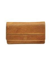 Porte-monnaie accordéon Savannah - cognac - label M