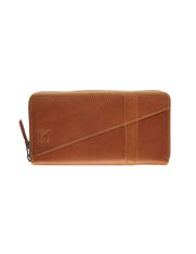 Portefeuille Florence 6 compartiments - cognac - label M