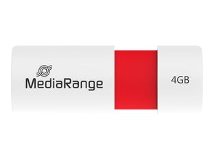 MediaRange - clé USB 4 Go - blanc et rouge