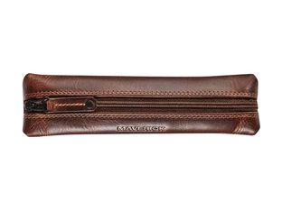 Maverick The Original - Trousse - flat - cuir de vachette pleine fleur tanné végétal - brun
