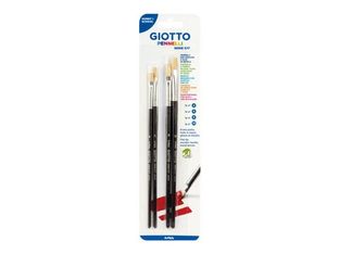 GIOTTO Art 577 - Lot de pinceaux - 4 parties - plat - taille : 4, 6, 8, 10