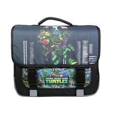 Cartable Tortues Ninja 38 cm - 2 compartiments - noir - Bagtrotter