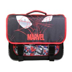 Cartable Spiderman 38 cm - 2 compartiments - noir - Bagtrotter