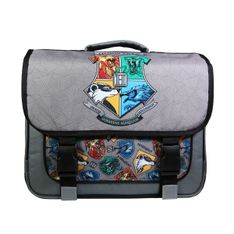 Cartable Harry Potter 38 cm - 2 compartiments - gris - Bagtrotter