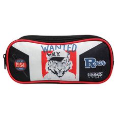 Trousse rectangulaire Vorax Tigre - 2 compartiments - noir - Bagtrotter