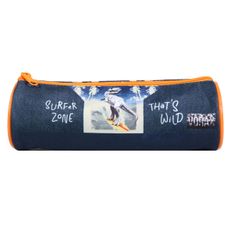 Trousse ronde Vorax Dinosaure - 1 compartiment - bleu - Bagtrotter