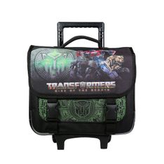 Cartable à roulettes Transformers 38 cm - 2 compartiments - vert - Bagtrotter