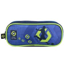 Trousse rectangulaire Ligue 1 - 2 compartiments - bleu - Bagtrotter