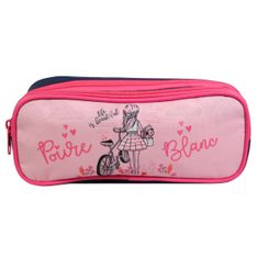 Trousse rectangulaire Poivre Blanc - 2 compartiments - rose - Bagtrotter