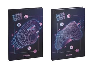 Agenda Gaming - 1 jour par page - 17,5 x 12 cm - 2 modèles au choix - Brepols