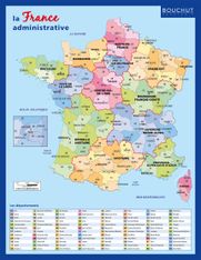 Fiche mémo souple France - 20,5 x 26,5 cm - Bouchut