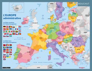 Fiche mémo souple Europe - 20,5 x 26,5 cm - Bouchut