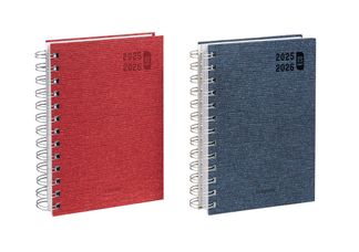 Agenda à spirale Eco Deco - 1 jour par page - 12 x 17,5 cm - 2 couleurs disponibles - Brepols
