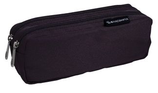 Trousse rectangulaire Dobble - 2 compartiments - noir - Exacompta