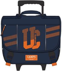 Cartable à roulettes Camps Athleisure 38 cm - 2 compartiments - bleu foncé - Kid'Abord