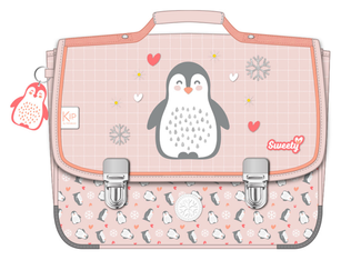 Cartable KIP Sweety 36 cm - 2 compartiments - rose - Kid'Abord