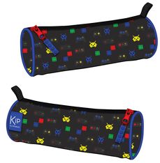 Trousse ronde KIP Game Zone - 1 compartiment - noir - Kid'Abord