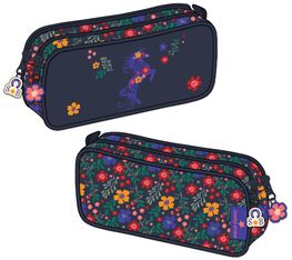 Trousse rectangulaire Stalla Bianca Polka - 2 compartiments - violet - Kid'Abord
