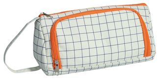  Trousse Walker Canvas grid - 1 compartiment - marine/orange
