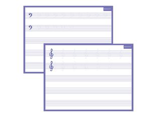 Bouchut - Ardoise médium - Solfège - 32 x 42 cm - double face
