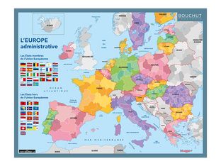 Bouchut - Fiche mémo Europe - 20,5 x 26,5 cm - double face