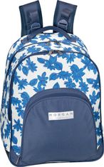 Sac à dos Morgan - 2 compartiments - bleu/écru - Hamelin