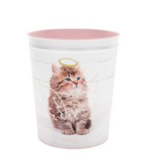 Quo Vadis - Corbeille à papier - Mes potes à pattes mignons - 22,5x25,5 cm - Métal