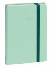 Quo Vadis - Agenda année scolaire - 2026-2027 - Eurotextagenda - Journalier - Multilingue - Silk - Vert clair - 12 mois de août à juillet - 12x17 cm